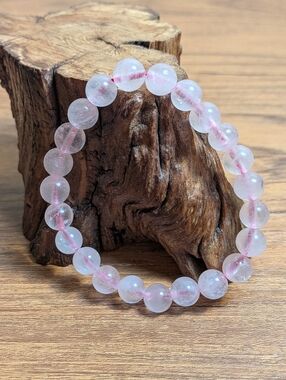 Rose Quartz 8mm Crystal Bracelet